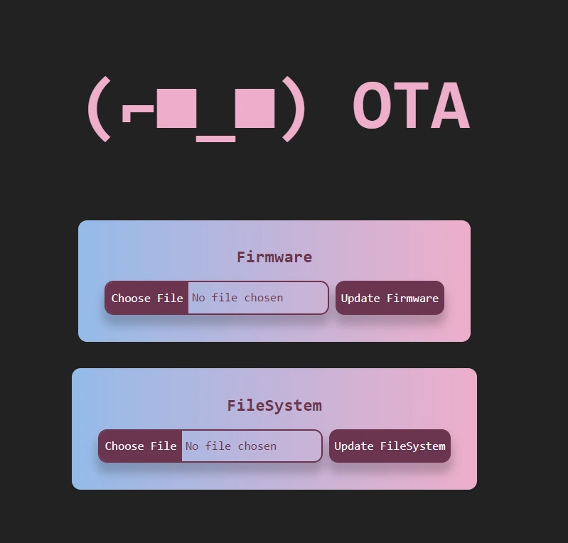 ESPAsyncHTTPUpdateServer